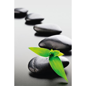 Plagát - Zen Stones (Zelený)
