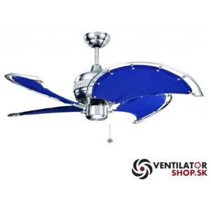 FANTASIA SPINNAKER 111351 40“ nerezová oceľ/modrá Reverzný stropný ventilátor