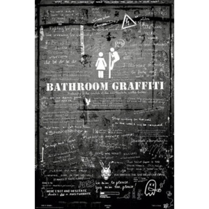Plagát - Bathroom Graffitti