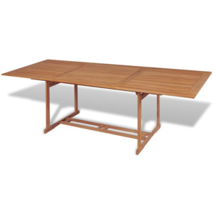 Vonkajší jedálenský stôl, obdĺžnikový 240x90x75cm, tíkové drevo