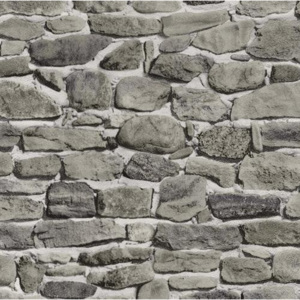 Papierové tapety na stenu kamenná stenu šedo-hnedá 0554740, rozmer 10,05 m x 0,53 m, P+S International