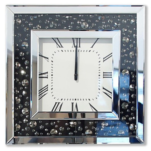 Dizajnové nástenné hodiny - Black Pebble