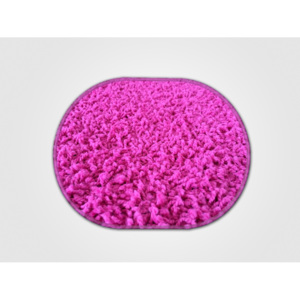 Vopi koberce Kusový koberec Color shaggy ružový ovál - 50x80