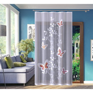 Motýle-140x250 Detský záclonový panel žakárového typu s farebnými motívmi
