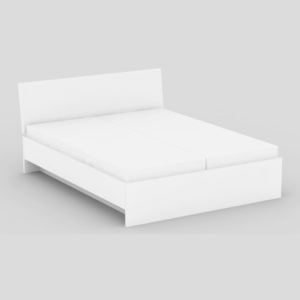 Drevona, posteľ REA OXANA UP, 160, biela (REA OXANA UP posteľ 160 x 200 cm)