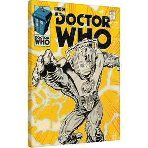 Obraz na plátne Doctor Who - Cyberman Comic, (60 x 80 cm)