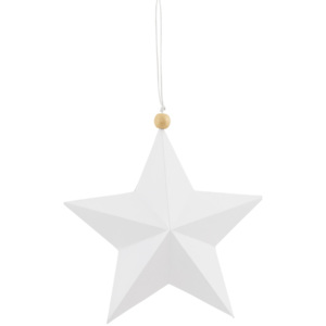 Biela ozdobná hviezda Star 15 cm