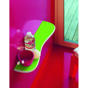 LAUFEN Florakids Keramická kúpeľňová polička pre deti, 55 cm, zelená