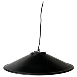 Industrial style, Čierna industriálna stropná lampa 10x45cm (1562)