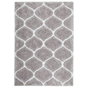Lalee koberce Kusový koberec Grace GRA 802 Silver-White - - 80x150 -