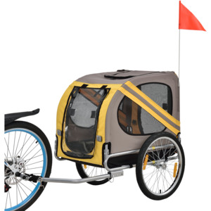 [pro.tec]® Vozík za bicykel - prepravka - do 40 kg - 130 x 73 x 94 cm