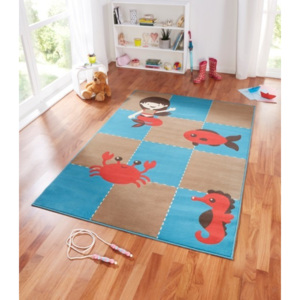 Zala Living - Hanse Home koberce Kusový koberec Bambini 102792 Meeresbewohner 140x200 cm - 140x200 cm