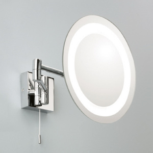 ASTRO GENOVA 1055001 (0356) (Nástenné zväčšovacie zrkadlo s osvetlením, použiteľné do kúpeľne.)