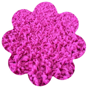 Vopi koberce Kusový koberec Color shaggy ružový kvietok - 120x120