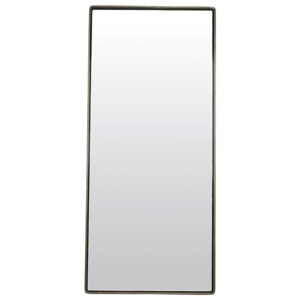 Obdlžníkové zrkadlo s matne čiernou obrubou Reflection veľké