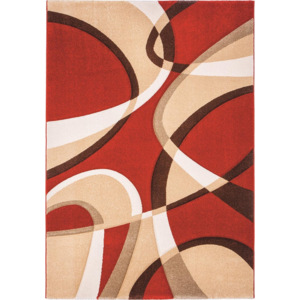 Tulipo koberce akcia: 80x150 Kusový koberec Retro 8820/316 - 80x150 cm / Červená