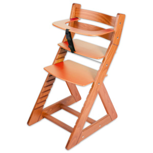 Hajdalánek Rastúca stolička ANETA - s malým pultíkom (čerešňa, oranžová) ANETATRESENORANZOVA