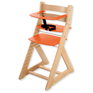 Hajdalánek Rastúca stolička ANETA - s malým pultíkom (buk, oranžová) ANETABUKORANZOVA