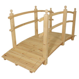Záhradný drevený most bez povrchovej úpravy - 248 cm