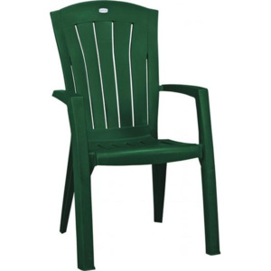 ALLIBERT SANTORINI záhradná stolička, tmavo zelená 17180012