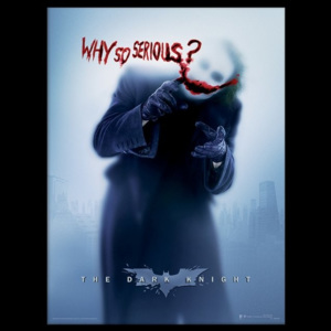 Rámovaný Obraz - Batman: Temný rytier - Why So Serious?