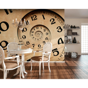 Fototapeta - Spiral Clock 300x240 cm