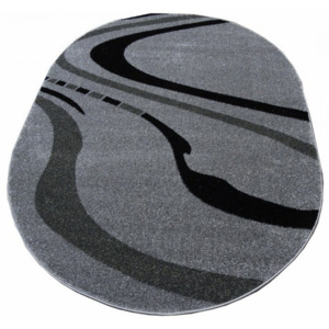 Kusový koberec Hilar sivý ovál 80x150, Velikosti 80x150cm