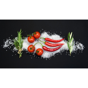 Sklenená kuchynská tabuľa - Cucina Italiana 90x50cm