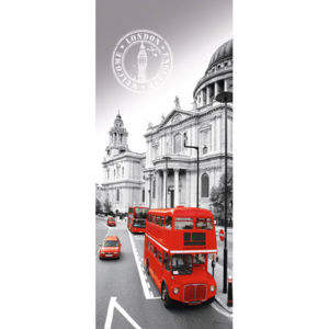 Eurographics Tapety na dvere - British Double Decker 92x202cm
