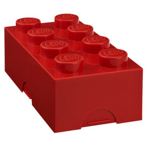LEGO® Storage Box na desiatu - červený