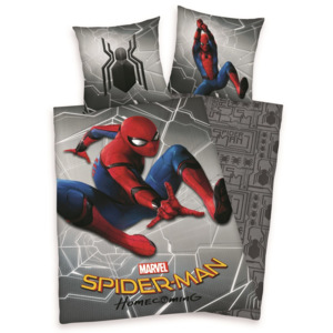 Herding Detské bavlnené obliečky Spiderman Homecoming, 140 x 200 cm, 70 x 90 cm