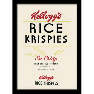 Rámovaný Obraz - Vintage Kelloggs - Rice Krispies