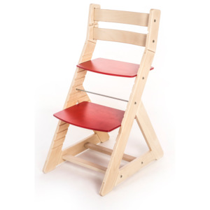 Hajdalánek Rastúca stolička ALMA - standard (breza, červená) ALMABRIZACERVENA