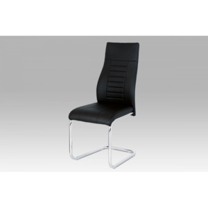 Jedálenská stolička HC-955 BK čierna koženka / chrom Autronic