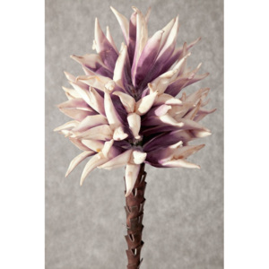 Kvet vysoký šiška fialovo-biely - Umelé kvety Eurofirany