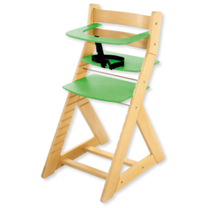 Hajdalánek Rastúca stolička ANETA - s malým pultíkom (breza, zelená) ANETABRIZAZELENA