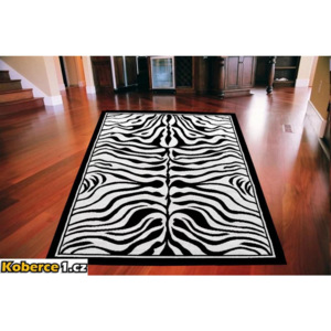 Kusový koberec PP Zebra čierno biely 140x190, Velikosti 140x190cm