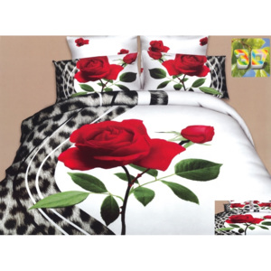 Moderné posteľné obliečky 3D vzor ruža