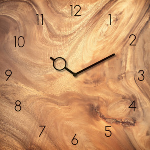 Eurographics Sklenené hodiny - Wooden Texture 30x30cm