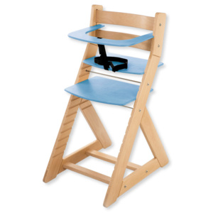 Hajdalánek Rastúca stolička ANETA - s malým pultíkom (buk, modrá) ANETABUKMODRA