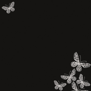 Eurographics Poznámková tabuľa - Silver Butterflies 30x30cm