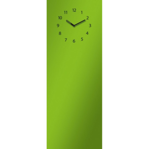 Eurographics Poznámková tabuľa s hodinami - Zelená 30x80cm
