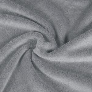 Goldea mikrovlákno tmavo sivé - obojstranné - metráž š. 150 cm 150 cm