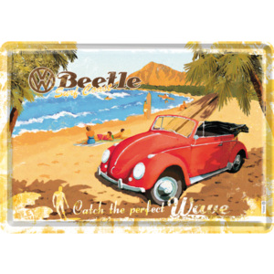 Nostalgic Art Plechová pohľadnice - VW Beetle (Catch the Perfect Wave)