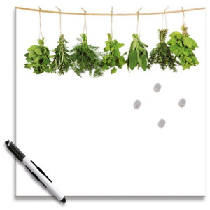 Eurographics Poznámková tabuľa - Hanging Herbs 30x30cm