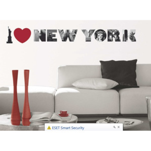 Eurographics Nálepky na stenu - I Love New York 2x 50x70cm