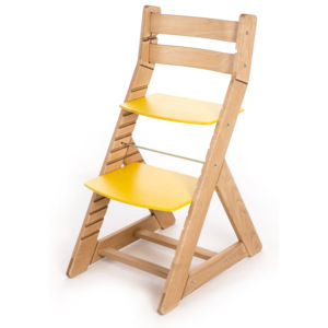 Hajdalánek Rastúca stolička ALMA - standard (dub svetlý, žltá) ALMADUBSVEZLUTA