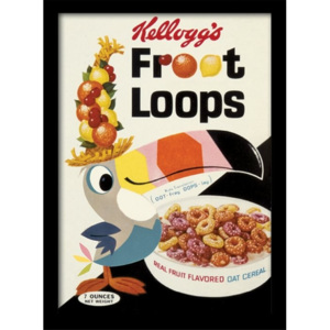 Rámovaný Obraz - Vintage Kelloggs - Fruit Loops