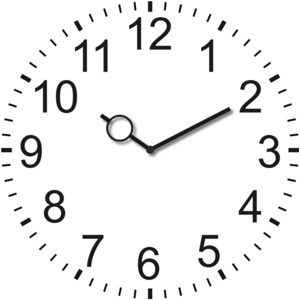 Eurographics Sklenené hodiny - School Clock 30x30cm