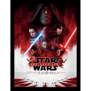 Rámovaný Obraz - Star Wars The Last Jedi - One Sheet